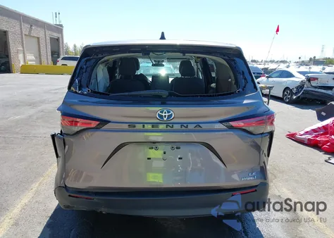 2022 Toyota Sienna Le из США, поврежденный, VIN 5TDKRKEC3NS097101